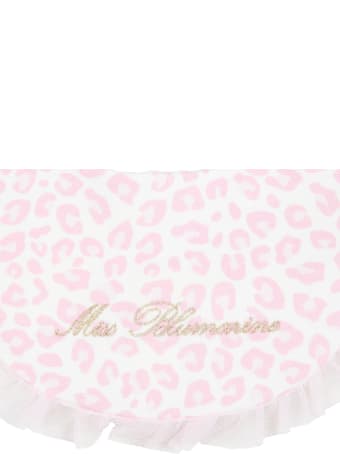 Blumarine Multicolor Bib For Baby Girl With Gold Logo