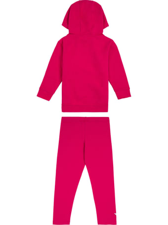 Emporio Armani Coordinated Pink And White Cotton Suit With Logo