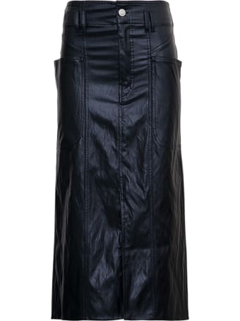 Isabel Marant Étoile Black Leathret Longuette With Pockets