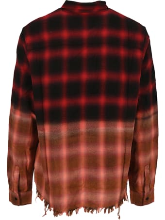 AMIRI Bleached Shadow Plaid Shirt
