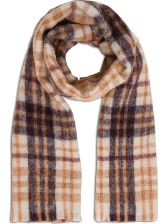 Momonì Laon Wool Check Scarf