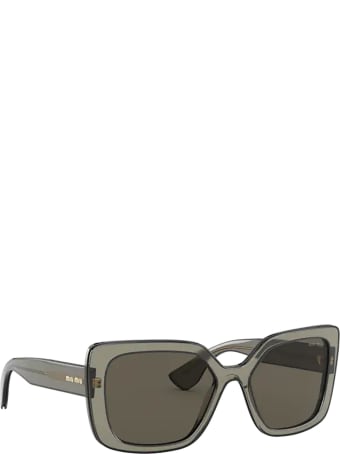 Miu Miu Eyewear Miu Miu Mu 09vs Black Transparent Sunglasses