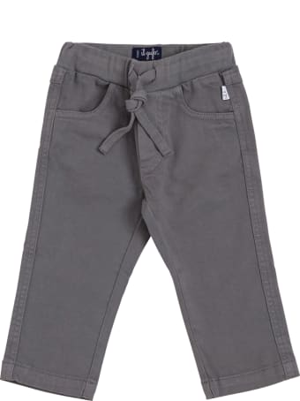 Il Gufo Grey Cotton Pants With Pockets