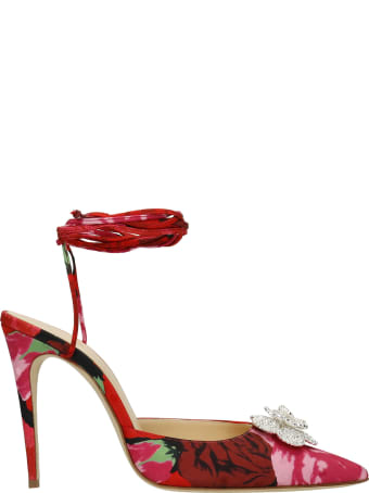 Magda Butrym Sandals In Red Satin