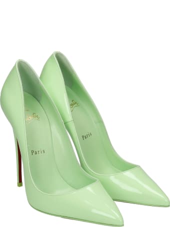 Christian Louboutin So Kate Pumps In Green Leather