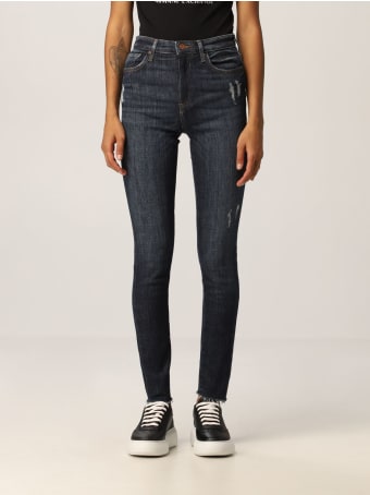 Armani Collezioni Armani Exchange Jeans High-waisted Stretch Used Denim Skinny Crop