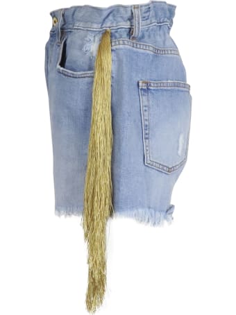 Cycle Route Fringed Short Shorts