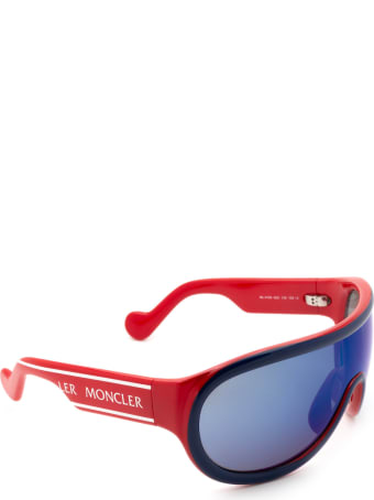 Moncler Eyewear Moncler Ml0106 Blue & Red Sunglasses