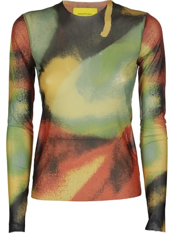 Marques'Almeida Long Sleeve Mesh Top
