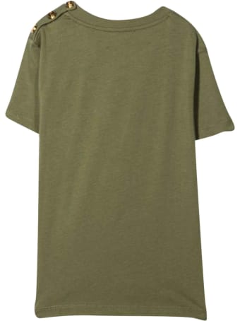 Balmain Unisex Military Green T-shirt