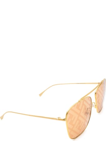 Fendi Fendi Ff 0406/s Gold Sunglasses