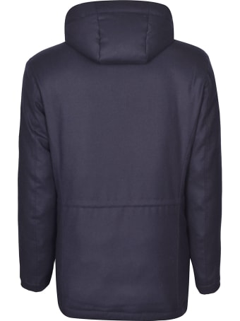 Luigi Borrelli Hooded Concealed Parka