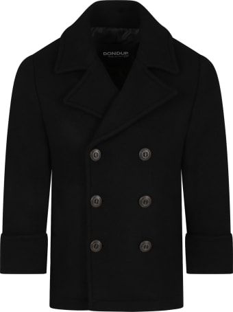 Dondup Black Coat For Boy