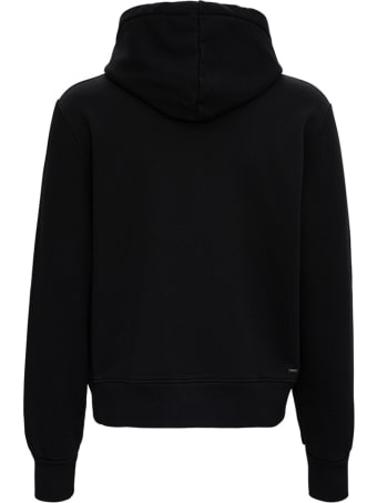 AMIRI Black Jersey Hoodie With Logo