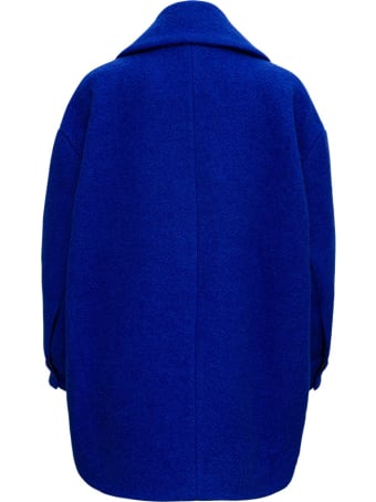 SEMICOUTURE Dominique Double-breasted Coat In Mohair Blend