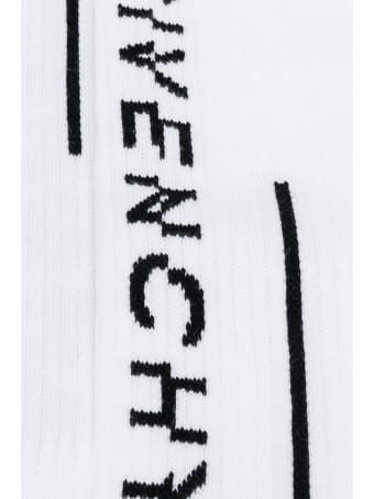 Givenchy Socks In White Cotton