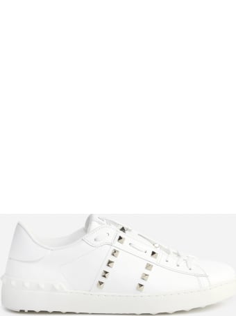 Valentino Garavani Rockstud Untitled Sneakers In Leather