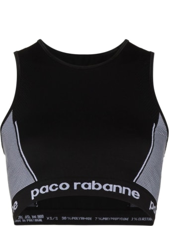 Paco Rabanne Sportive Cropped Top With Logo