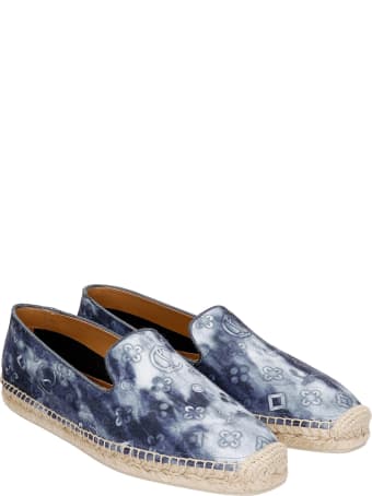 Christian Louboutin Punk Nanou Espadrilles In Cyan Synthetic Fibers