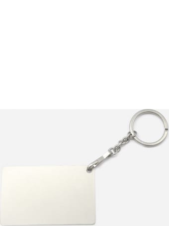 Maison Margiela Credit Card Key Ring In Brass