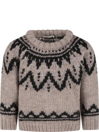 The New Society Grey ''lenny'' Sweater For Kids