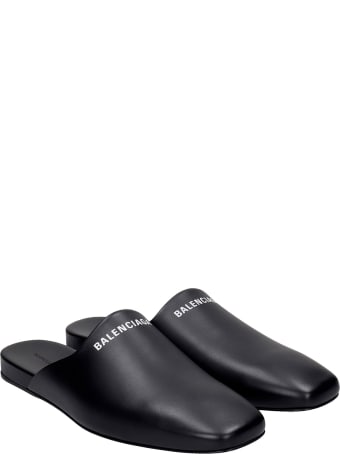 Balenciaga Loafers In Black Leather