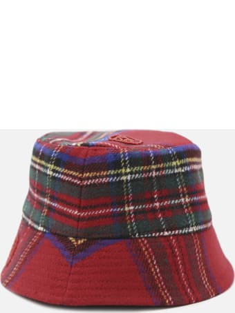 Ruslan Baginskiy Bucket Hat In Wool Blend With All-over Check Pattern