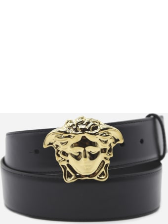 Versace La Medusa Leather Belt
