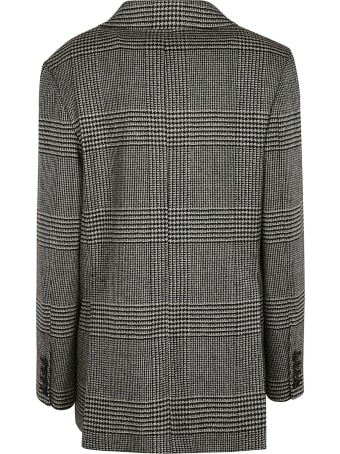 Ermanno Scervino Logo Embroidered Check Pattern Jacket