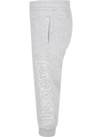 Lacoste Grey Sweatpant For Boy With Logo