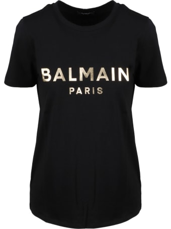 Balmain Metallic Logo T-shirt