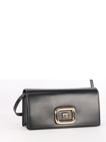 Roger Vivier Leather Viv Choc Shoulder Bag