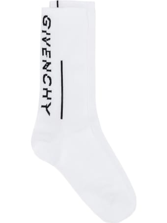 Givenchy Socks In White Cotton