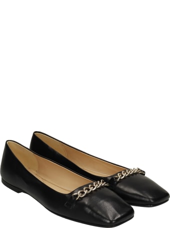 Fabio Rusconi Ballet Flats In Black Leather