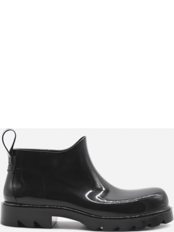 Bottega Veneta Stride Ankle Boots In Shiny Rubber