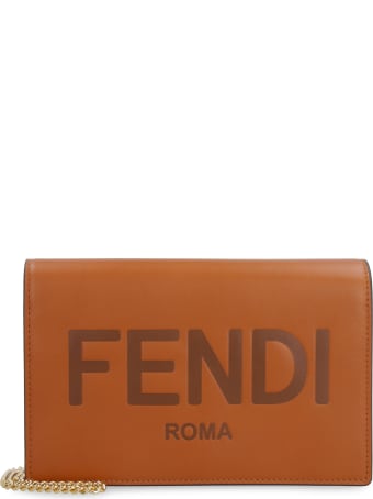 Fendi Leather Wallet On Chain