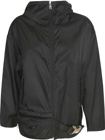 Prada Zipped Plain Raincoat