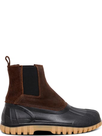 Diemme Balbi Rubber And Leather Ankle Boots