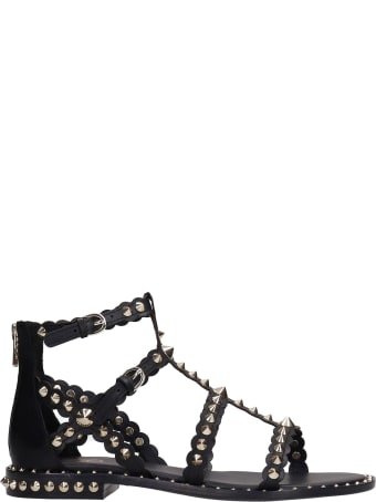 Ash Pixel 01 Flats In Black Leather