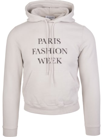Balenciaga Unisex Grey Fashion Week Shrunk Hoodie