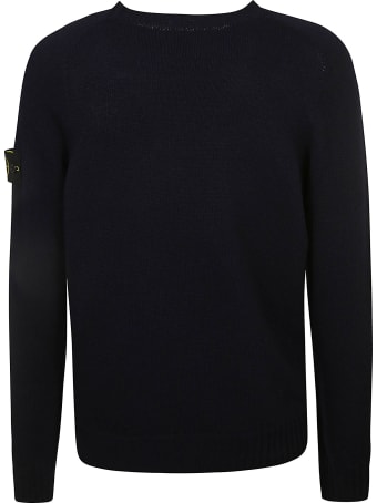 Stone Island Side Sleeve Logo Patch Sweater