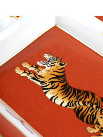 Larusmiani Porcelain Ashtray "crouching Tiger"