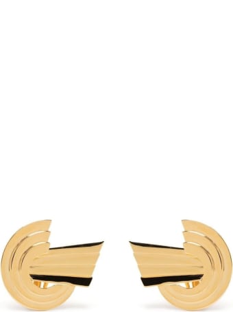 Leda Madera Meryl Golden Brass Earrings