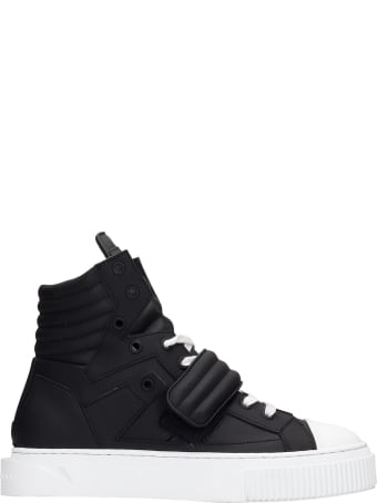 Gienchi Hypnos Sneakers In Black Rubber/plasic