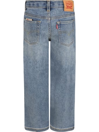 Levi's Light-blue Jeans For Kids With Logo