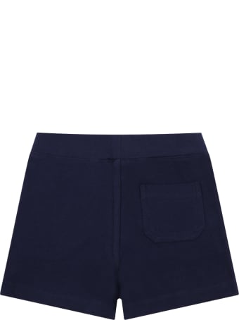 Ralph Lauren Blue Short For Babykids Wih Pony Logo