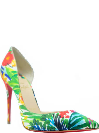 Christian Louboutin Satin Multicolor Iriza Pumps