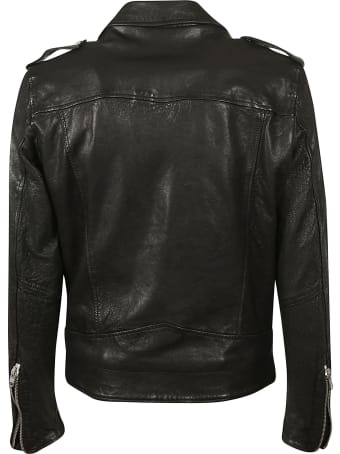 DFour Regular Plain Biker Jacket