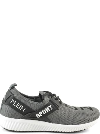 Philipp Plein Black/gray Tecno-fabric Women's Sneakers