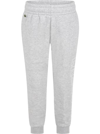 Lacoste Grey Sweatpant For Boy With Logo